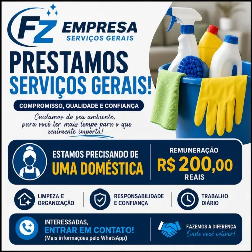 Venha trabalhar com a nossa empresa.
