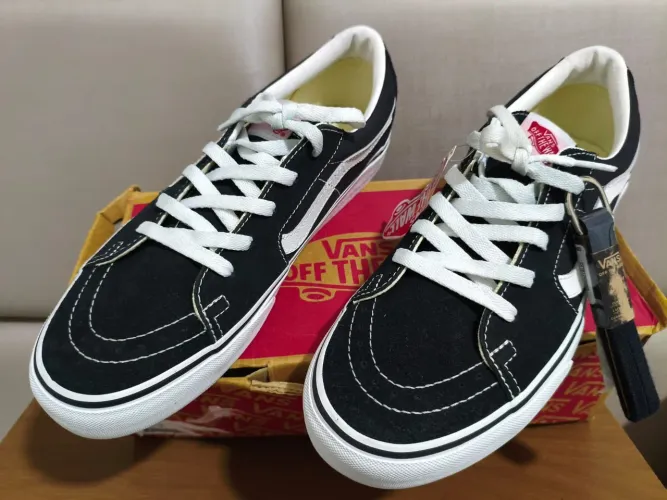 TÊNIS VANS SK8-LOW  BLACK TRUE  WHITE ORIGINAL NOVO  LEIA A DESCRIÇÃO 