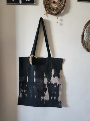Ecobag Preta Tie Dye