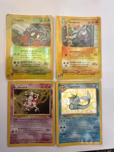 Carta Pokémon 1999 e 2002 rara