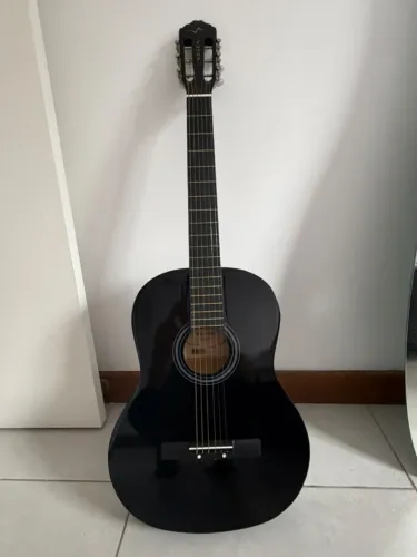 Violão Vogga Preto Cordas de Aço - Acústico