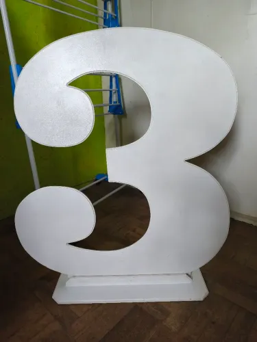 Número 3 em MDF Novo!!