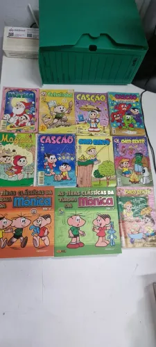 Lote 11 Itens Turma da Mônica - 2 Livros Tiras Clássicas (Vol. 6 e 7) + 9 Gibis Clássicos