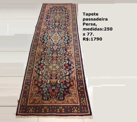 tapete persa, passadeiras persa, descrição na fotos