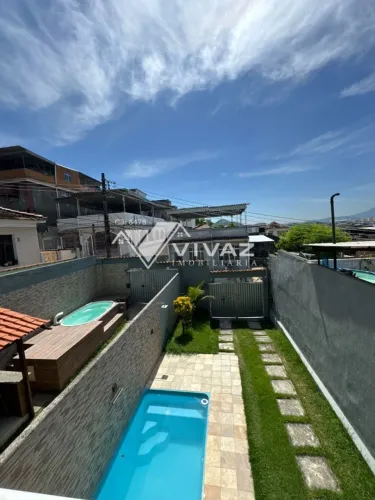 Casa em Cascadura com 02 Suítes, Piscina, Área Gourmet e garagem - Aceita Financiamento