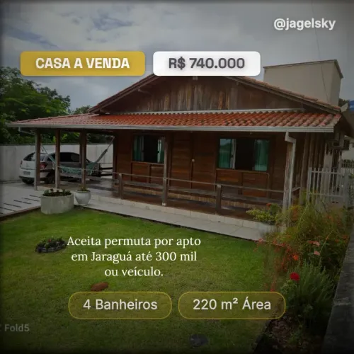 CASA A VENDA EM ITAGUAÇU - SÃO FRANCISCO DO SUL