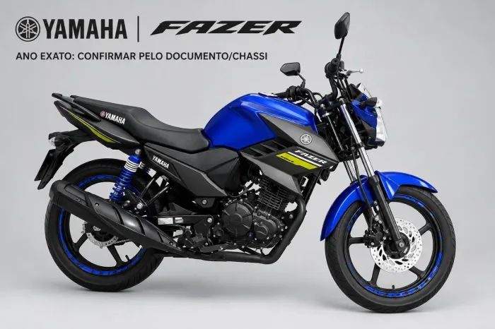 Moto Yamaha azul