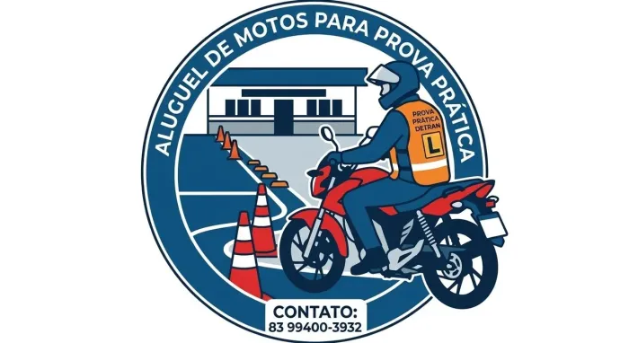 Aluguel de motos para prova do dentran