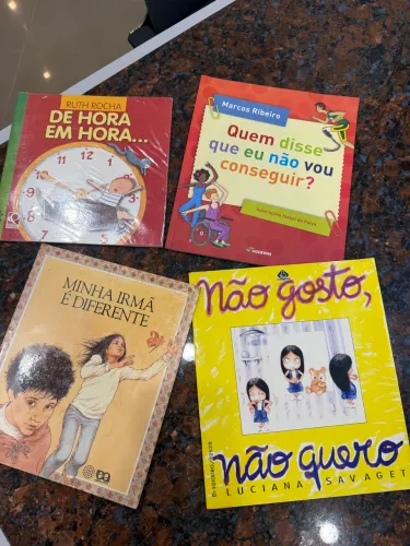 4 livros terapêuticos Psicologia, Educação , Inclusão,
