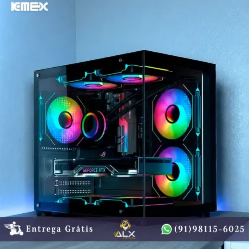 Gabinete Gamer Aquario Cg-27rl Micro Atx Preto Sem Fan *ENTREGA GRÁTIS*