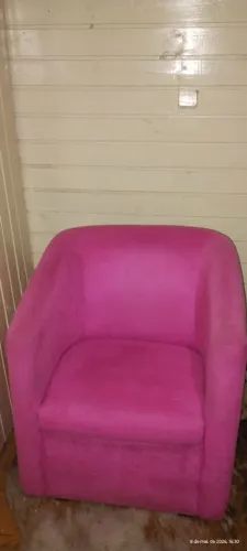 Par de poltronas decorativas rosa pink-estilo moderno 