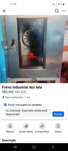 Forno elétrico 10 telas Promoção 