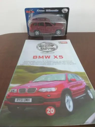 Carro em miniatura BMW X5 da coleção Super Carros da Maisto