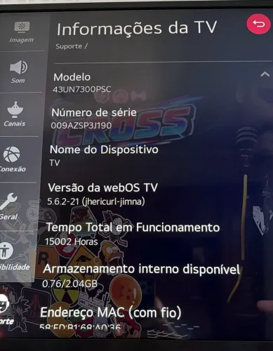 Smart TV LG 43 polegadas 4K