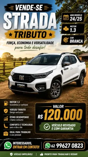 Fiat Strada Volcano 1.3 Flex 8V CD Aut. 2025