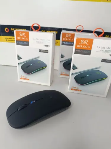 Mouse pra computador tv via Bluetooth recarregável