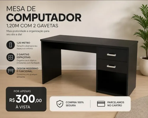 Mesa para computador e escritório