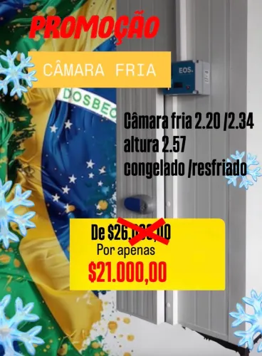 Promoção câmara fria 