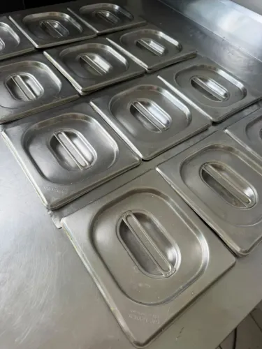 Balcão refrigerado para carne inox