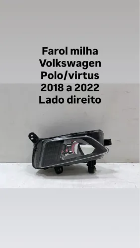 Farol milha Vw polo/virtus 2018 19 20 21 2022 Ld original