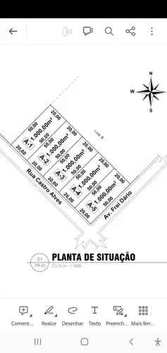 terreno industrial 20x50 1000 m²