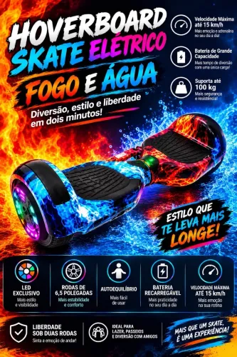 HOVERBOARD LED ELÉTRICO