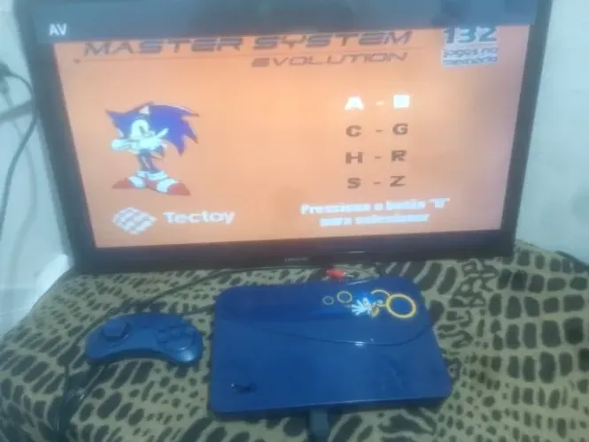 video game sega master system original com 132 jogos