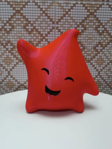 Balde Pipoca Luma Vermelho impressão 3D com Luzes pilha AAA