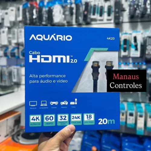 Cabo Hdmi de 20 Metros 2.0v Blindado QualIdade 4K - Promoção