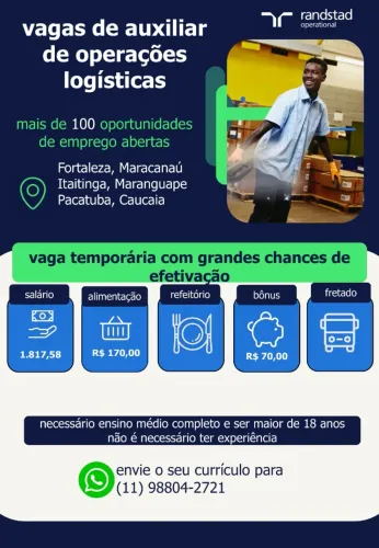Auxiliar de Operações Logísticas (temporário)