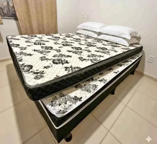 CAMA BOX CASAL+ COLCHÃO CASAL D20