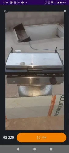 Chapa para hambúrguer 