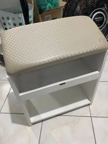 Suporte Apoio de Pé/Perna SPA Para Manicure Pedicure Podóloga (Champagne)