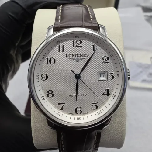 Relógio Longines Automático Masculino 40mm Couro Marrom Novo