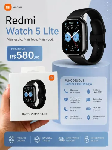 Relógio Xiaomi smartwatch 5 Lite