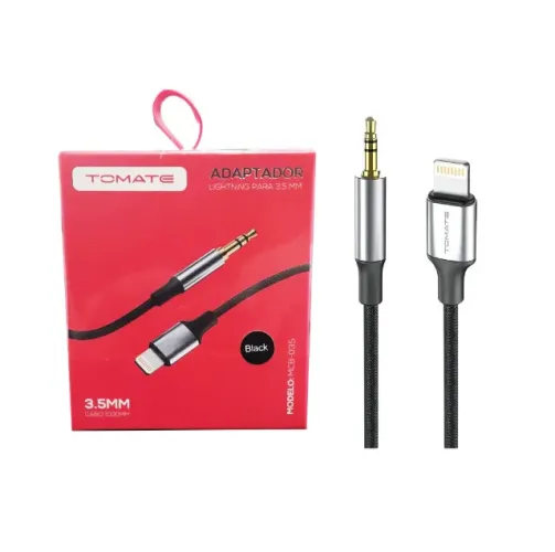 Cabo Auxiliar Lightning para P2 1m Tomate