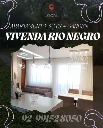 APARTAMENTO VIVENDA RIO NEGRO 3QTS