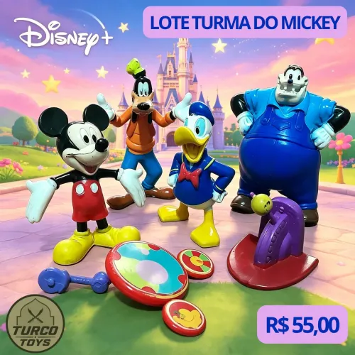 LOTE TURMA DO MICKEY (ANTIGO) PINTADO A MÃO