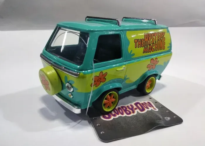 carrinho miniatura mistery machine scooby doo escala 1/32 jada toys