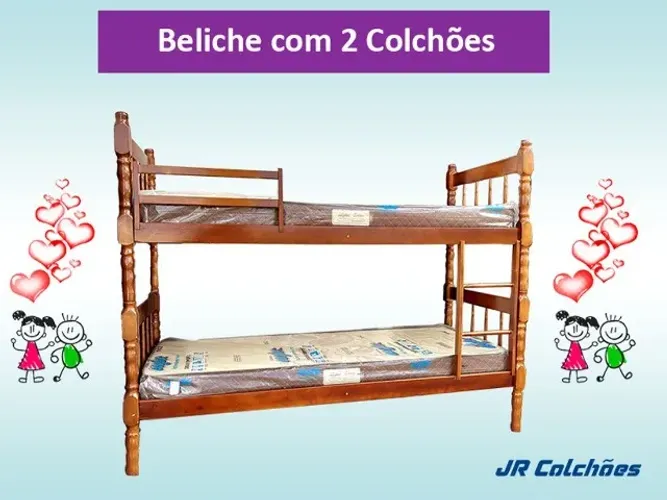 Beliche Completo com 2 Colchões