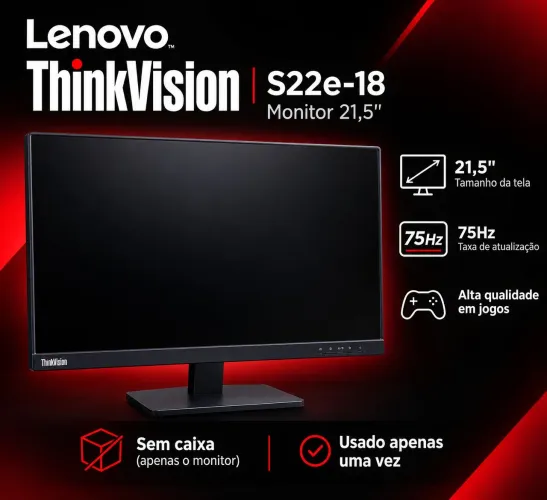Monitor Lenovo Thinkvision S22e-18 21,5"