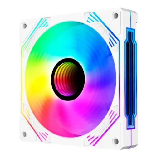 FAN COOLER 12x12CM RGB BRANCA FC1397 PARA GABINETE HAYOM GB1797