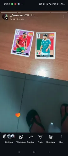 Figurinha rara da copa do mundo 2026 Raul Gimenez dourado e hakime base