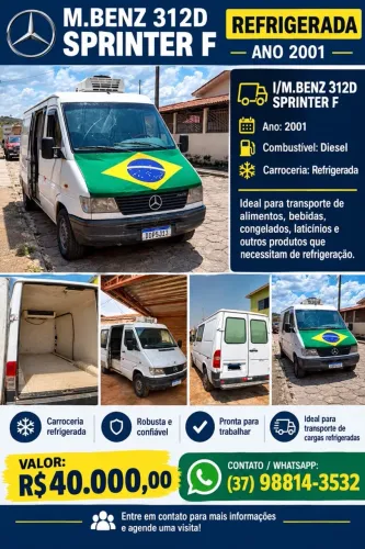 Mercedes-Benz Sprinter 312 Furgão Curto Diesel 2001
