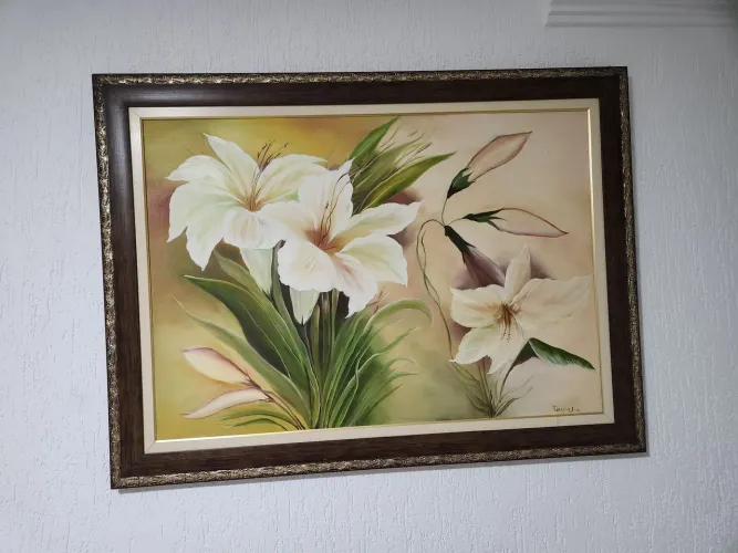Quadro grande pintado a mão