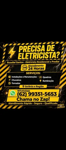 Sou o Roseliel Santos - Eletricista Residencial e Predial