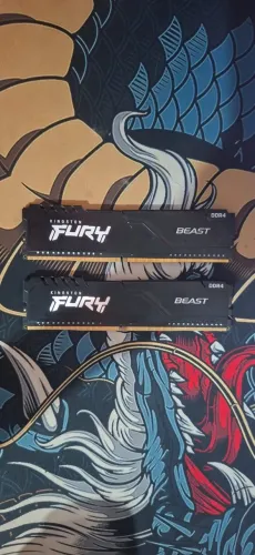 Memória RAM Kingston Fury Beast 16GB (2x8GB) DDR4 3200MHz