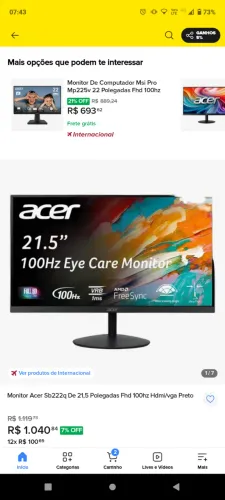 2 Monitores Acer