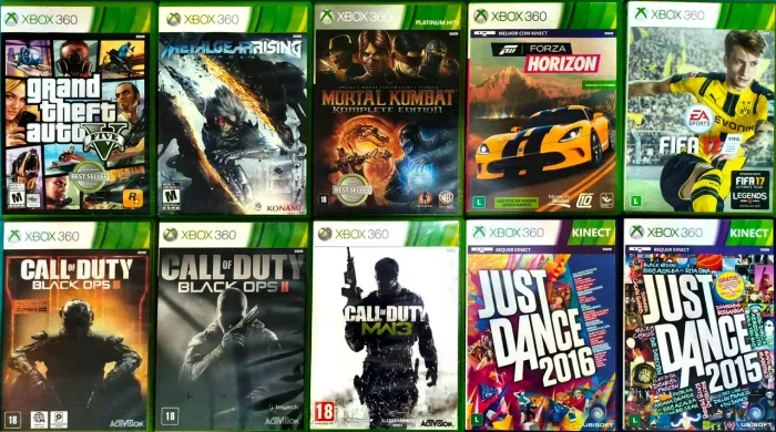 ? COMBO COM 10 JOGOS ORIGINAIS DE XBOX 360