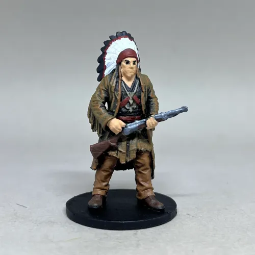 Miniatura Guerreiro Nativo RPG Impressão 3D 